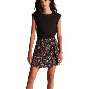 Rebecca Taylor Isabella Faux Wrap Muscle Tank Knit Shirt Dress Size XL NEW